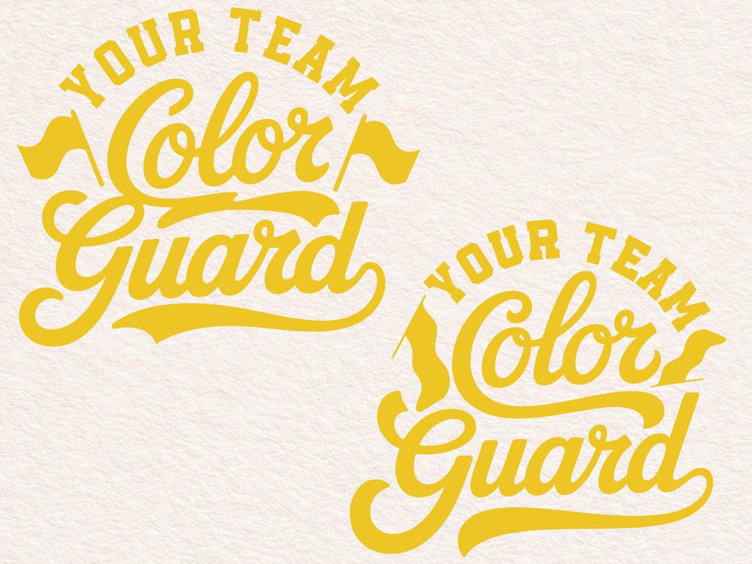 Color Guard Team, Custom Svg Design - Etsy