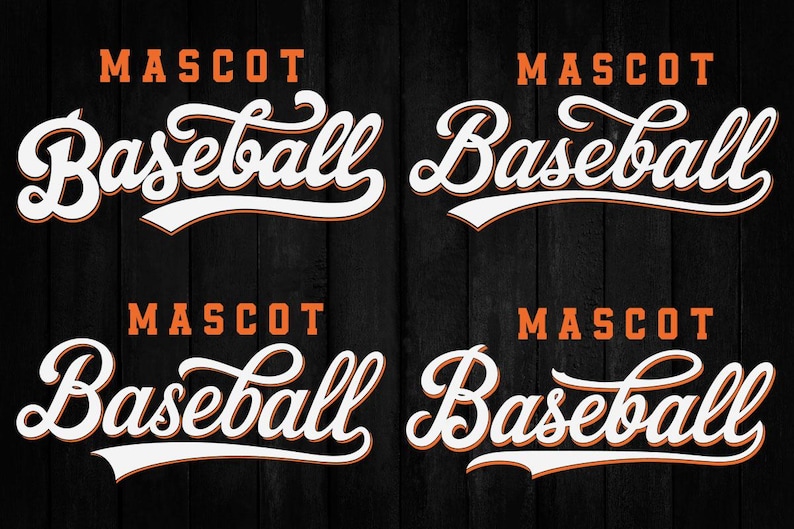 Baseball Team Vintage Script Svg, Baseball Team SVG Template, Baseball ...