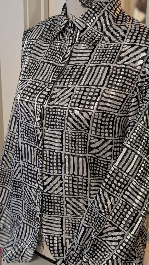 Yves St. Clair Button Down Collared Blouse - image 5