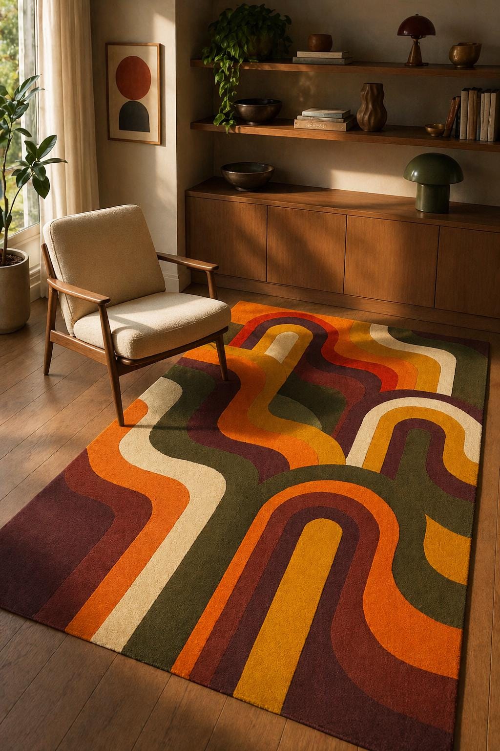70年代風ラグ - Etsy 日本