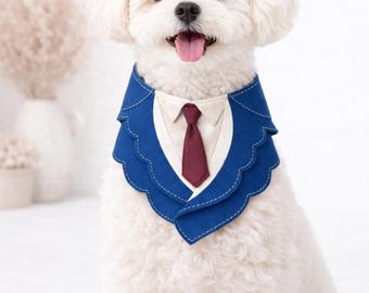 Hund Bnadana Schnittmuster, Hund Hochzeit Bnadana, Hunde-Krawatten-Bandana Schnittmuster