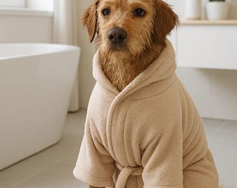 Hund Bademantel Schnittmuster | Hundehandtuchmantel PDF | Muster Haustier Trockenmantel | DIY Hundepflege Mantel | Schnittmuster für Haustiere