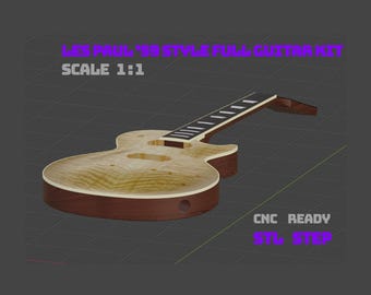 Les Paul '59 Style Guitar Kit – CNC Ready STL STEP Files (Digital Download)