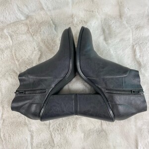 Free People Farylrobin Black Leather Ankle Boots Bootie Women Size 8 image 5