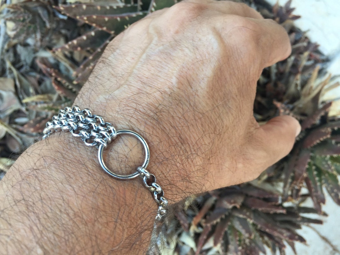 Triple Silver Unisex Bracelet - Etsy