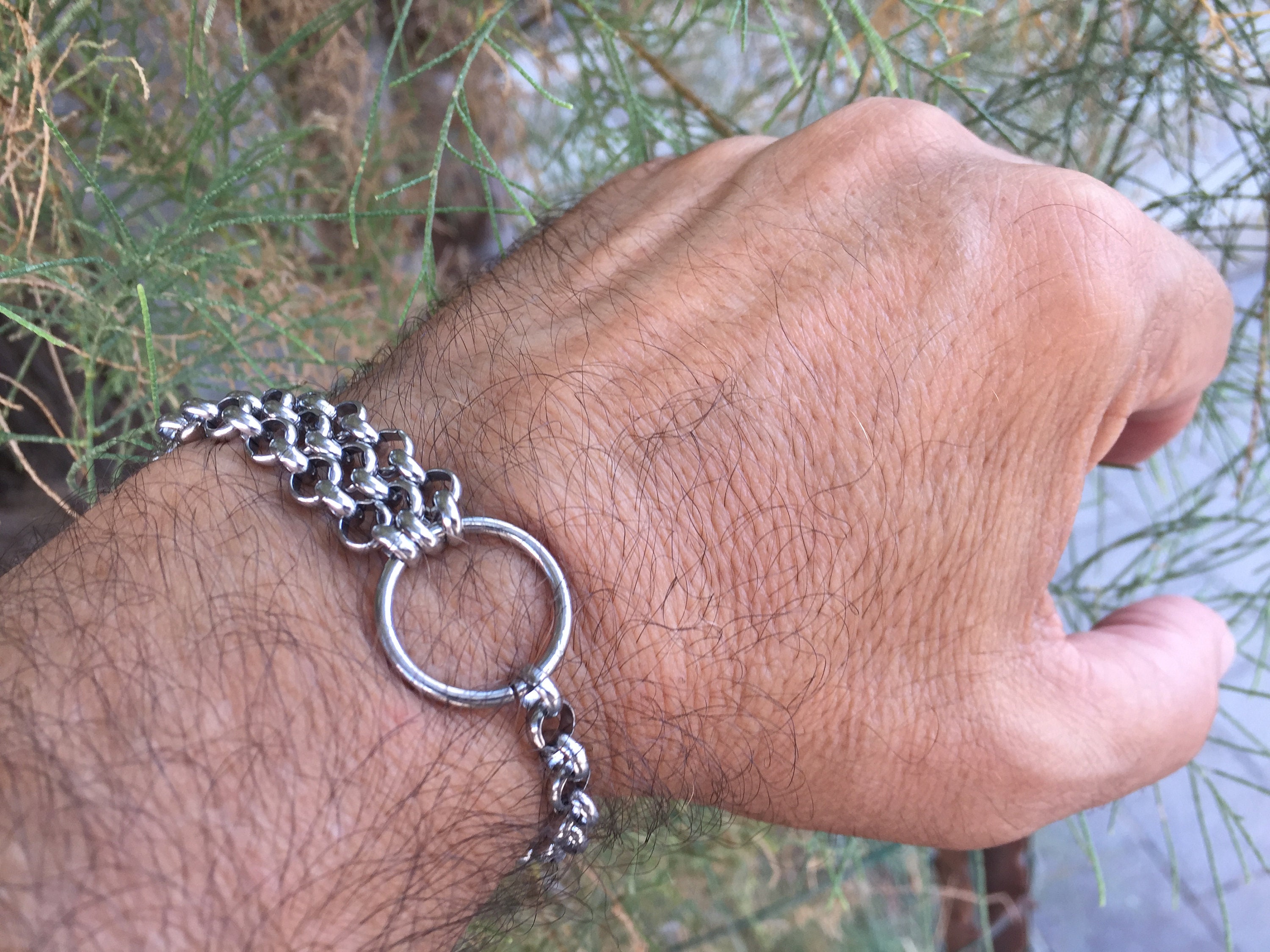 Triple Silver Unisex Bracelet - Etsy