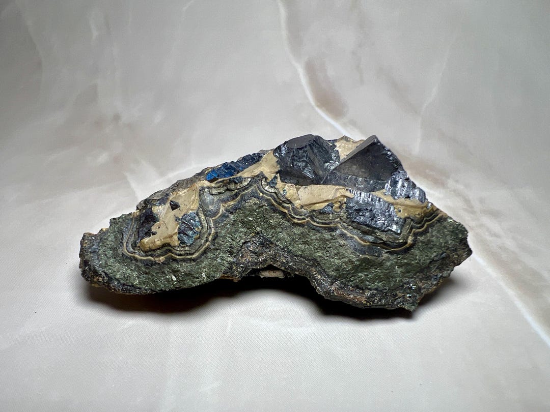 Natural Galena and Sphalerite on Botryoid Mother Rock | Mineral ...