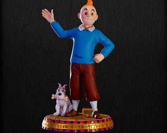 Tintin Statue – Handcrafted Resin Collectible | The Adventures of Tintin Figure