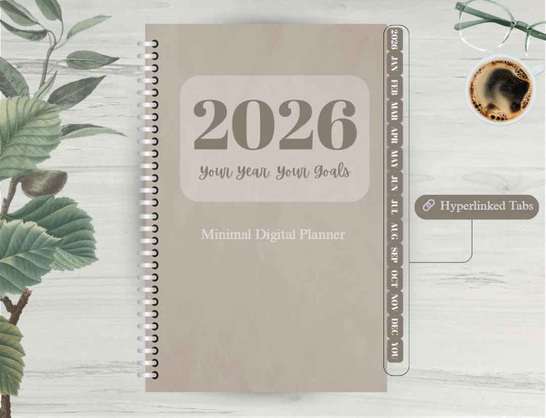 2026 Digital Planner for iPad | Hyperlinked Goodnotes Planner | Weekly ...