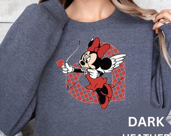 Mickey and Minnie In Love Sweatshirt, Disney Valentines Sweatshirt, Disney Matching Couples Sweatshirt, Disney Sweats, Matching Family Sweat