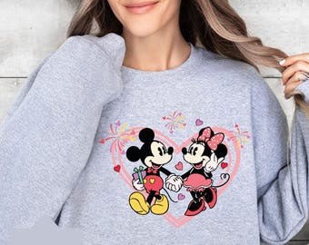 Mickey And Minnie Love Shirt, Disney Shirt, Valentines Day Shirt, Valentines Love Tee, Disneyland Castle Shirt