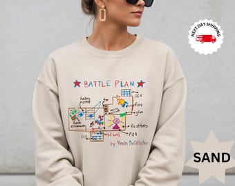 Home Alone Battle Plan Kids Sweatshirt: Christmas Graphic Tee