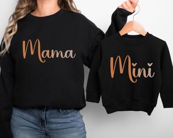 Matching Mama and Mini Sweatshirts, Mama Sweatshirt, Mother Daughter Sweaters, Mommy & Me Matching Sweatshirt, New Mom Gift, Gift for Mother
