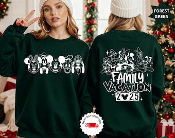 Disney Family Vacation Shirt, Disneyworld Mickey And Friends Shirt, Disney Matching Tee, Disney Family 2025 Shirts, Retro Disneyworld Trip