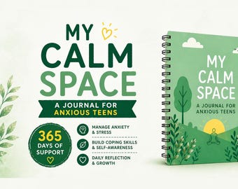 Teen Anxiety Journal | 365-Day Symptom & Mood Tracker (Printable)