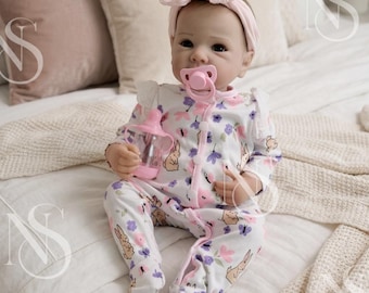 18" Reborn Baby Doll – Full Body Vinyl Girl Doll