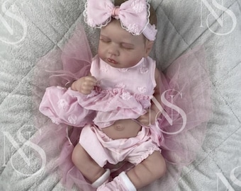 20" Reborn Baby Doll – Full Body Vinyl Girl Doll
