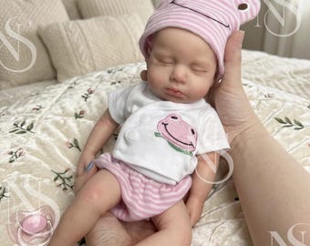 13" Silicone Reborn Baby Doll – Full Body Handmade Doll