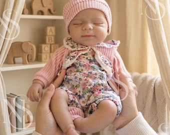 Handmade silicone, dollfull body reborn baby 33cm