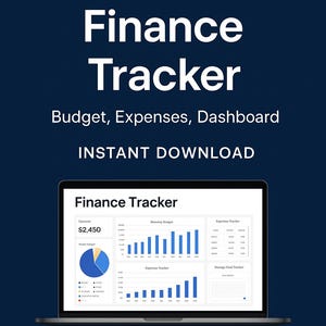 Excel Finansspårare | Budget, Skuldbetalning, Sparande, Inkomst-/Utgiftsspårare och Dashboard-kalkylblad | DataDrivenWealth