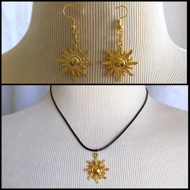 Tangled Necklace/Tangled Earrings/Rapunzel Necklace/ Rapunzel image 1