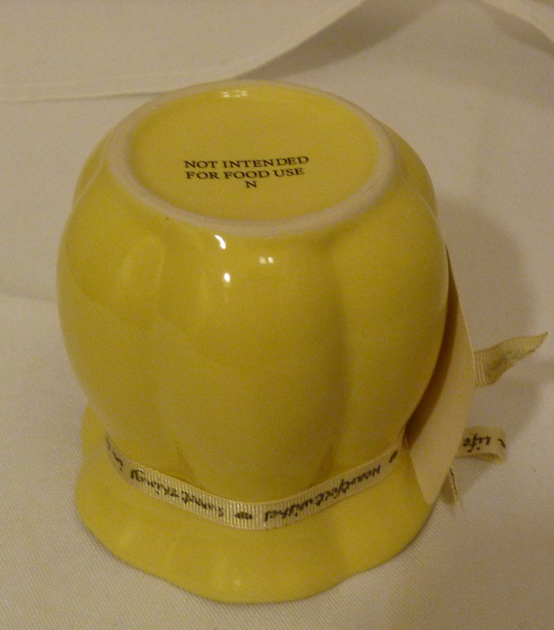 Florasense Ceramic Yellow Candle Holders Set of Two 2 New Etsy