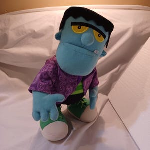 Hallmark Animated  Frankenstein Monster Singing Dancing Plush Toy Halloween Decor