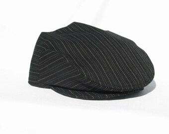 pinstripe newsboy cap