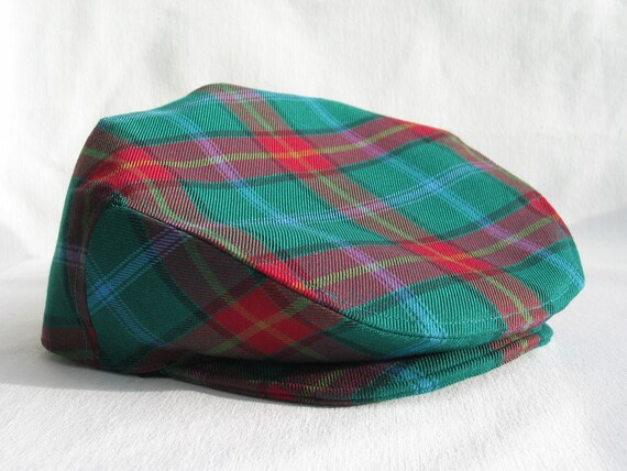 tartan golf cap