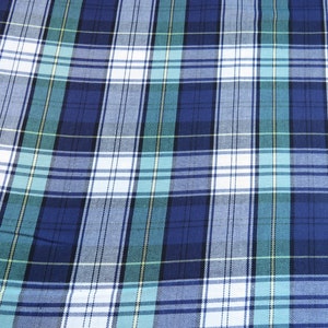 Fabric, Campbell Family Purple and Green Tartan Fabric by the Yard, Purple Plaid Material for Sewing