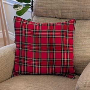 Royal Stewart Tartan Kissenbezüge für Weihnachtsdekor Red Royal Stewart