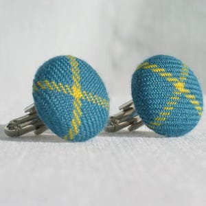 Cuff Links, British Columbia Tartan Cuff Links A Canadian Graduation Gift