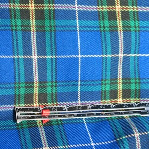 Fabric, Nova Scotia Tartan Fabric A Blue and White Plaid Material, Canadian Tartan Fabric for Accessories and Home Décor Material image 3