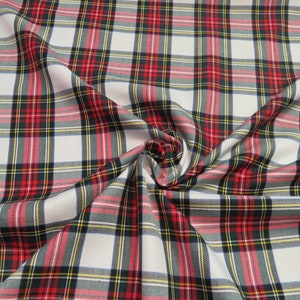 Dress Stewart Tartan Shoe Clips, Dress Stewart Tartan Shoe Flower, Stewart Plaid Shoe Accessory, Red and White Plaid Shoe Decoration