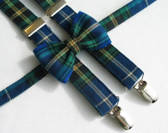 Nova Scotia Tartan Bow Tie and Suspenders