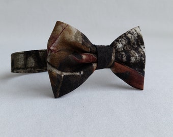 Wsysnl Camo Rose Print Hand Made Bow Tie Wsysnl Camo Rose Print Hand Made Bow Tie