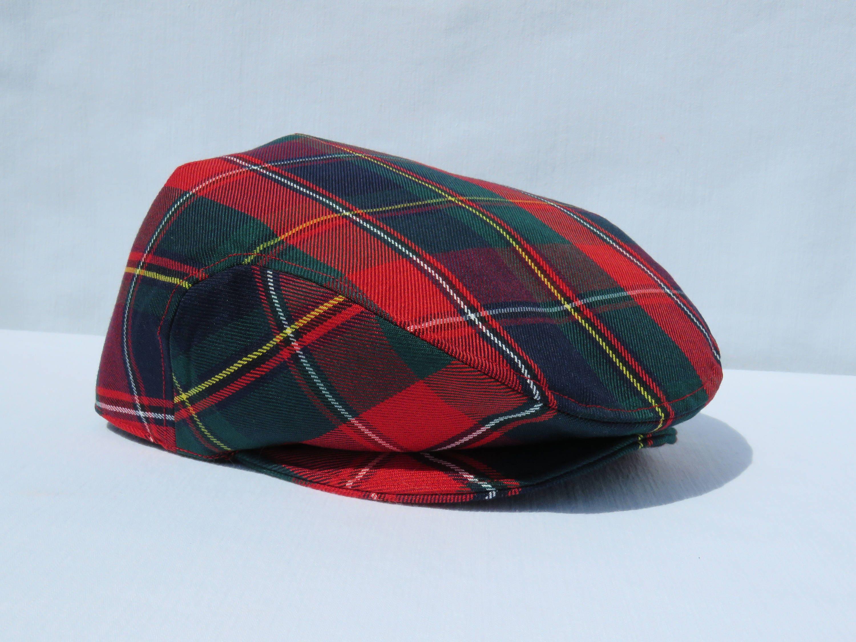 Fabric, Quebec Tartan Fabric, Navy and Red Plaid Fabric by the Yard ...