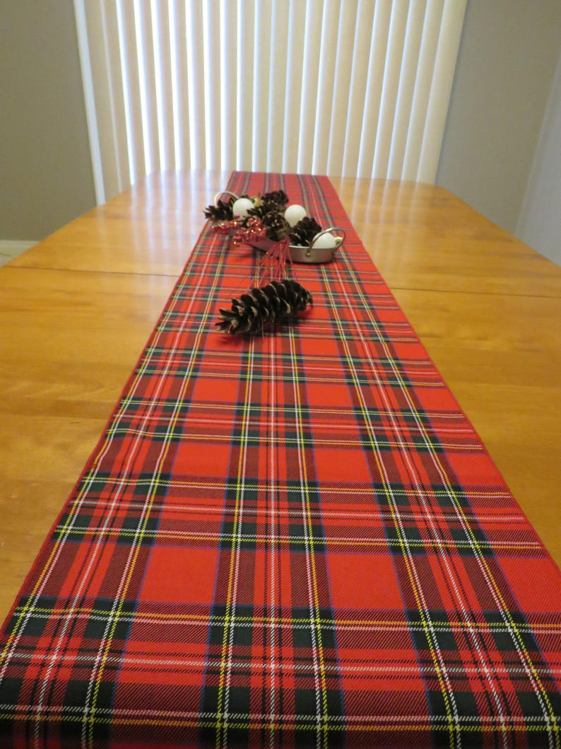 Royal Stewart Tartan Table Runner for Christmas Décor image 4