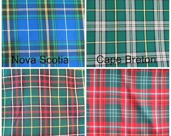 Canadian Tartan Fabric Swatches Pack