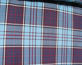 Fabric RCAF Tartan Fabric For Royal Canadian Air Force Shadow Box Fabric