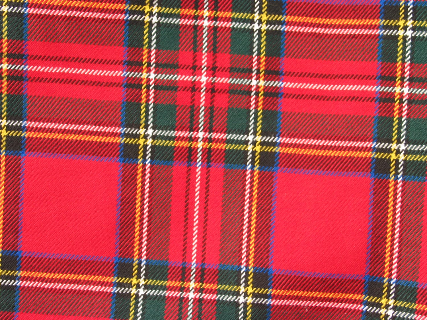 Royal Stewart Tartan Fabric Christmas Red Plaid Fabric By Etsy
