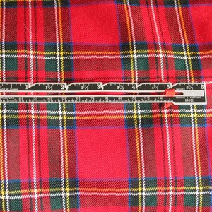 Royal Stewart Tartan Fabric, Red Plaid Christmas Decor image 3