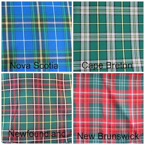 Canadian Tartan Fabric Swatches Pack