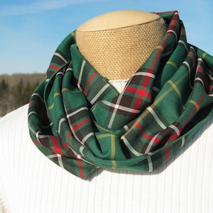 Scarf, Newfoundland Tartan Infinity Scarf Gift For Women