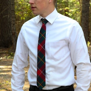 Quebec Tartan Neck Tie for Fathers Day