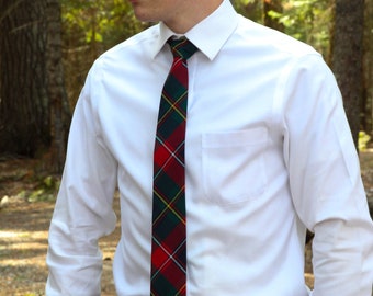 Quebec Tartan Neck Tie for Fathers Day