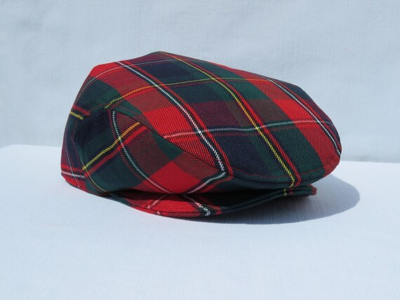 red plaid ivy cap