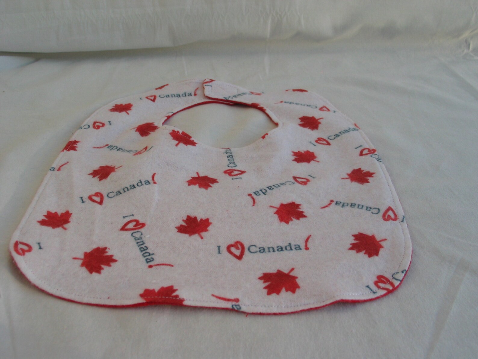 Bib I Love Canada Baby Bib With Canadian Maple Leaf Etsy
