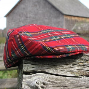 Royal Stewart Tartan Newsboy Flat Cap Great For Scottish Occasions or Summer Festivals With Your Stewart Family