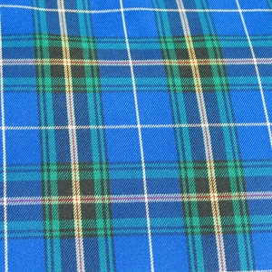 Fabric, Nova Scotia Tartan Fabric A Blue and White Plaid Material, Canadian Tartan Fabric for Accessories and Home Décor Material image 2